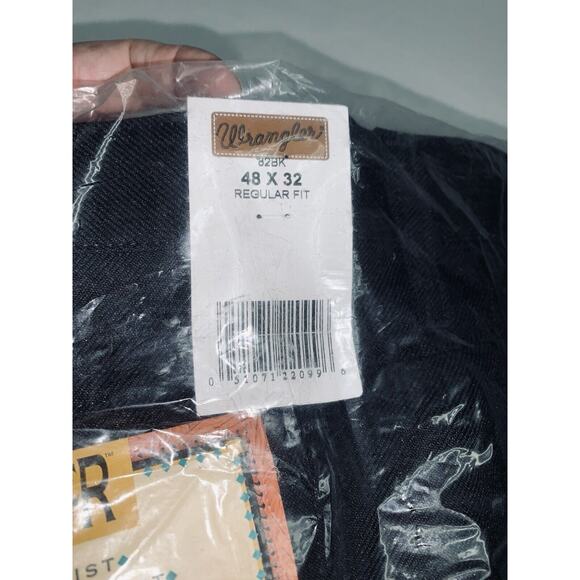 Wrangler Rancher Boot Jeans Regular Fit Tag Size 48 x 32 Black Polyester NWT - Picture 3 of 6